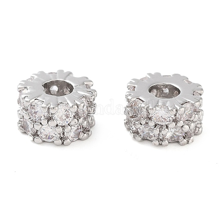 Латунные микропаве из прозрачного кубического циркония KK-U028-29P-1