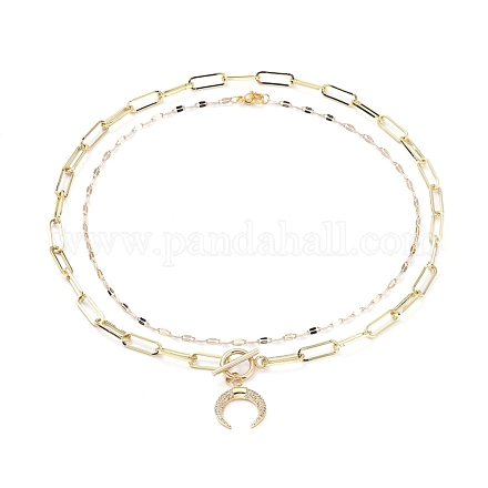 Cable Chains Necklaces & Pendant Necklaces Set NJEW-JN02769-1