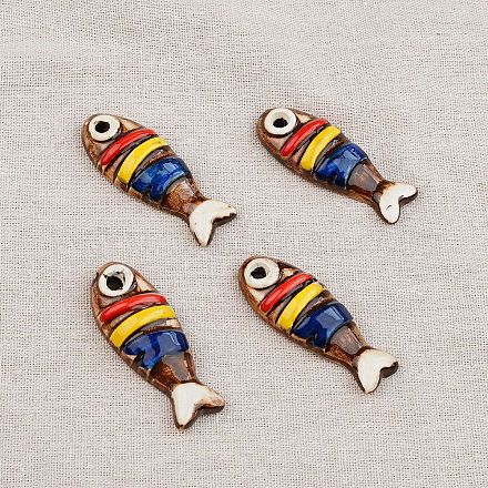 Ручной работы фарфора большие кулоны&nbsp;PORC-Z003-01H-1