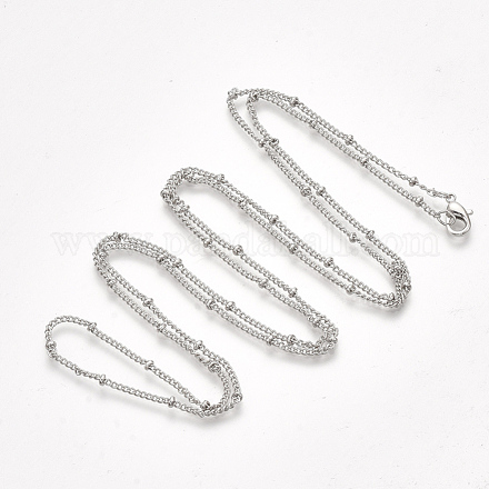 Messingbeschichtete Eisen Bordsteinkette Halskette Herstellung MAK-T006-01P-1