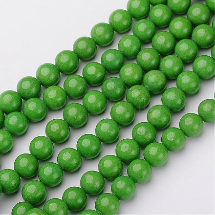 Chapelets de perles en jade Mashan naturel G-K151-10mm-17-1