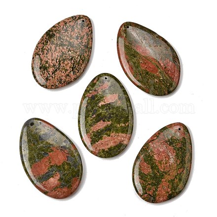 Природные Unakite большие кулоны G-F820-05A-14-1