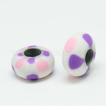 Polymer Clay Beads CLAY-T001-E10-1