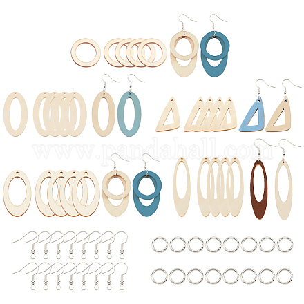 Kit per la creazione di orecchini con geometria fai da te pandahall elite DIY-PH0013-60-1