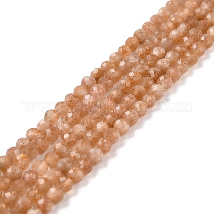 Natural Sunstone Beads Strands G-K315-B02-AA-1