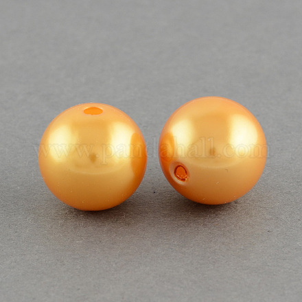 ABS Plastic Imitation Pearl Round Beads SACR-S074-16mm-A56-1
