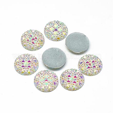 Resin Cabochons CRES-Q192-25mm-10AB-1