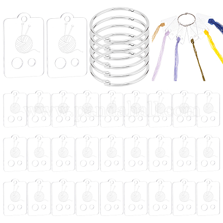 30 шт. акриловые доски для намотки ниток&nbsp;TOOL-PH0001-79A-1