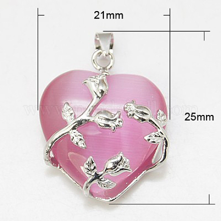 Valentine Idea for Her Gifts Cat Eye Pendants X-CE-H006-01-1