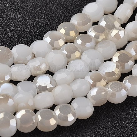Chapelets de perles en verre électroplaqué EGLA-J137-6mm-B-HR07-1