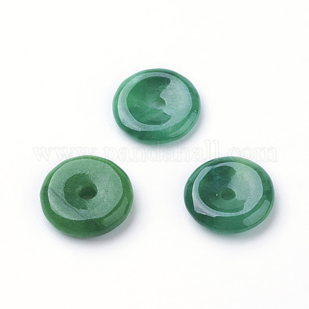 Natural Myanmar Jade/Burmese Jade Charms G-P334-06-10mm-A-1