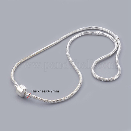 Brass European Style Necklaces X-PPJ008-S-1