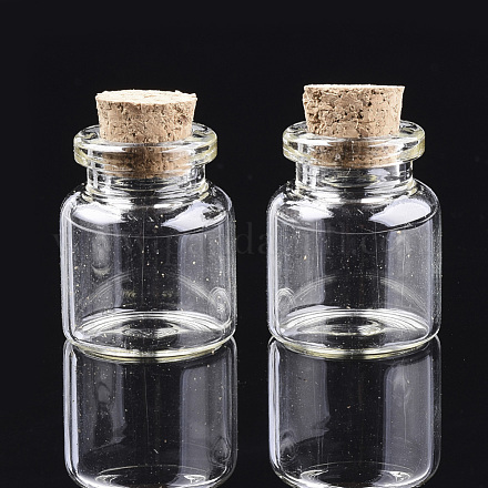 Botellas de vidrio frasco de vidrio grano contenedores AJEW-S074-02D-1