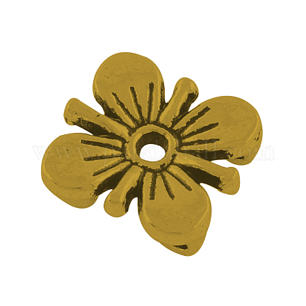 De aleación de estilo tibetano de varias vueltas enlaces flor del ciruelo TIBE-0223-AG-FF-1
