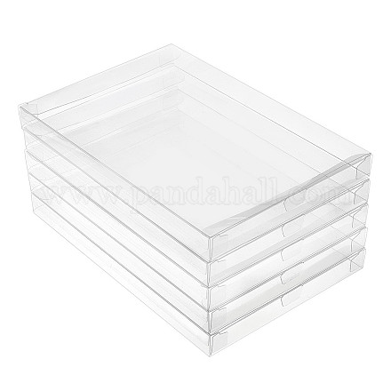 BENECREAT 60 Pack 1.5x1.5x1.5 Inches Clear Plastic Boxes Small Transparent  Party Favor Boxes for Wedding Party Treat Candy Chocolate 