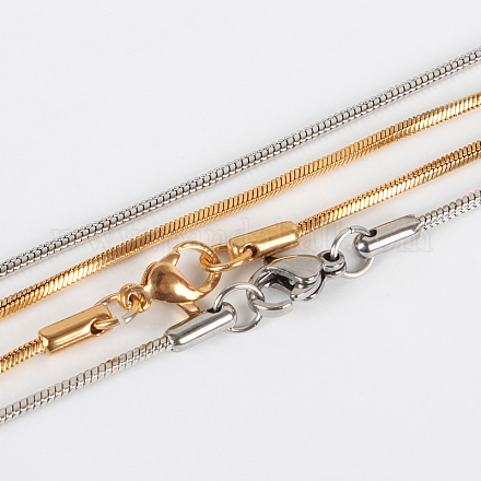 304 Halskette aus Edelstahl STAS-P045-18-1