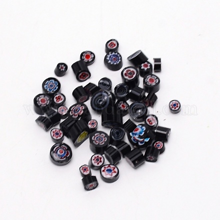 Стеклянные бусины millefoiri LK-WH0001-01B-1