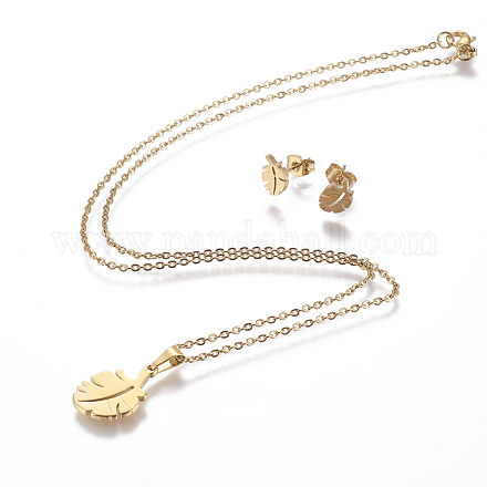 Kits de bijoux en 304 acier inoxydable X-SJEW-P159-03G-1