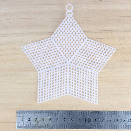 Feuille de toile en maille plastique en forme d'étoile PURS-PW0001-607-05B-1