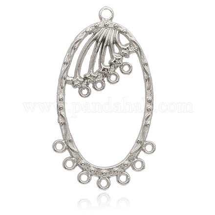 Oval Ring Alloy Chandelier Component Links PALLOY-J659-69P-1