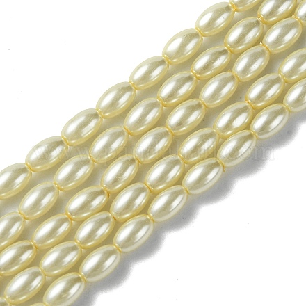 Hebras de perlas de barril de perlas de vidrio HY-O001-B-03-1