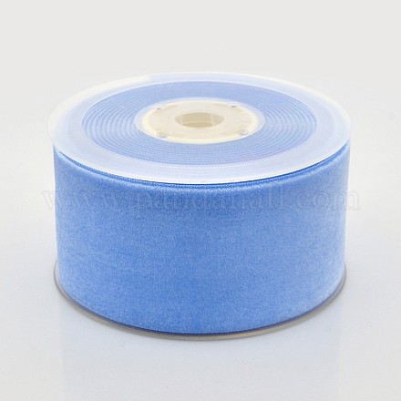Ruban de velours en polyester pour emballage de cadeaux et décoration de festival SRIB-M001-50mm-336-1
