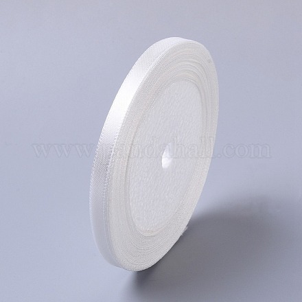 Nastro di raso bianco da 1/4 pollice (7 mm) cucito da sposa fai da te X-RC012-42-1