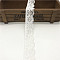 Lace Trim, Polyester Silk Elastic Ribbon, For Sewing Decoration, White, 1 inch(25mm)