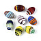 Handmade Lampwork Beads, Barrel, Mixed Color, 18.5~19.5x12~13.5mm, Hole: 1.8~2mm