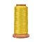 Polyester Threads, for Jewelry Making, Gold, 0.12mm, about 1640.41 yards(1500m)/roll