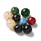 Handmade Lampwork Beads, Round, Mixed Color, 14~16.5mm, Hole: 2mm