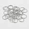Brass Soldered Closed Jump Rings, Round, Cadmium Free & Nickel Free & Lead Free, Platinum, 18 Gauge, 10x1mm, Inner Diameter 8mm, about 50pcs/10g