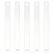 2 Sets Transparent Acrylic Clay Press Board, Clay Craft Tools, Rectangle with Triangle/Square/Hexagon, Clear, 20x2x0.2~0.6cm, 5pcs/set