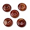 Natural Red Agate Pendants, Donut/Pi Disc Charms, 29.5~30.5x7.5~8mm, Hole: 6.3~6.5mm