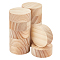 Flat Round Unfinished Wood Slice, for Burning Painting Crafts, Lemon Chiffon, 49.5x20mm