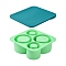 Ice Cube Silicone Molds for Cup, Column Ice Mold, Light Green, 158x163x52mm, Inner Diameter: 55mm and 56mm and 78mm and 80mm