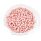 Opaque Colours Luster Glass Seed Beads, Round Hole, Oval, Dark Salmon, 6.5~7x4~4.5mm, Hole: 0.9~1mm, about 2645pcs/pound