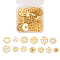 Alloy Pendants, Gear, for Jewelry Making, Golden, Golden, 10x5x1mm, Hole: 0.8mm, about 72pcs/bag,