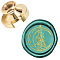 Wax Seal Brass Stamp Head, for Wax Seal Stamp, Halloween Themed Pattern, 25x14.5mm