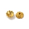 Alloy Beads Caps, Lead Free & Cadmium Free, Multi-Petal Flower, Golden, 7x2.6mm, Hole: 1.3mm
