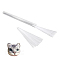 Plastic Simulated Animal Whiskers for Crafts Needle Felting, White, 63~87x0.18mm, 250pcs/set.