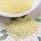 MIYUKI Delica Beads, Cylinder, Japanese Seed Beads, 11/0, (DB0053) Light Yellow Lined Crystal AB, 1.3x1.6mm, Hole: 0.8mm, about 20000pcs/bag, 100g/bag