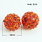 Resin Rhinestone Beads, Grade A, Round, Hyacinth, 10mm, Hole: 2mm