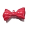 Acrylic Pendants, Bowknot, Red, 32x57x15mm, Hole: 2.5mm