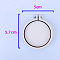 Mini Wooden Embroidery Hoops, Embroidery Cross Stitch Hoops, for DIY Pendant Embroidery Frame Craft Ornaments, Round Pattern, 57x50mm