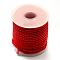 Braided Nylon Cord, for Jewelry Making Macrame Craft, Red, 3mm, about 12.02~13.12 yards(11~12m)/roll