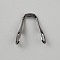 304 Stainless Steel Eyeglass Nose Pad, Gunmetal, 25x23x10mm
