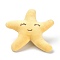 Cartoon Star Non Woven Fabric Brooch, PP Cotton Plush Doll Brooch for Backpack Clothes, Yellow, 104x106x33mm