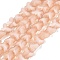 Opaque Glass Beads Strands, Butterfly, Faceted, PeachPuff, 7.5~8x9.5~10x5~5.5mm, Hole: 0.9~1mm, about 100~101pcs/strand, 27.56~27.95 inch(70~71cm)