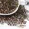 Transparent Colours Glass Round Beads, Round Hole, Faceted, Saddle Brown, 6x5.5mm, Hole: 1.2mm, about 2000pcs/pound